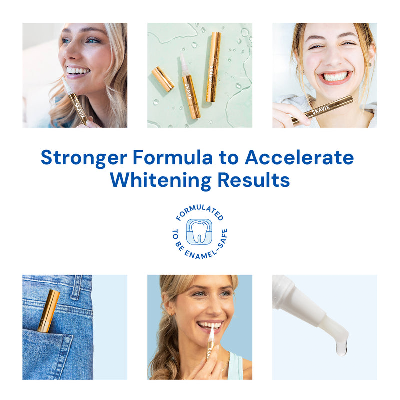 💖Extra-Strength Teeth Whitening Serum Pen + Dual-Peroxide Formula & Xylitol