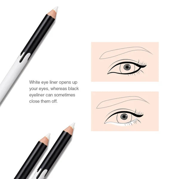 Eyeliner Pencil Makeup Women Long Lasting Waterproof Eye Liner White Eyeliner