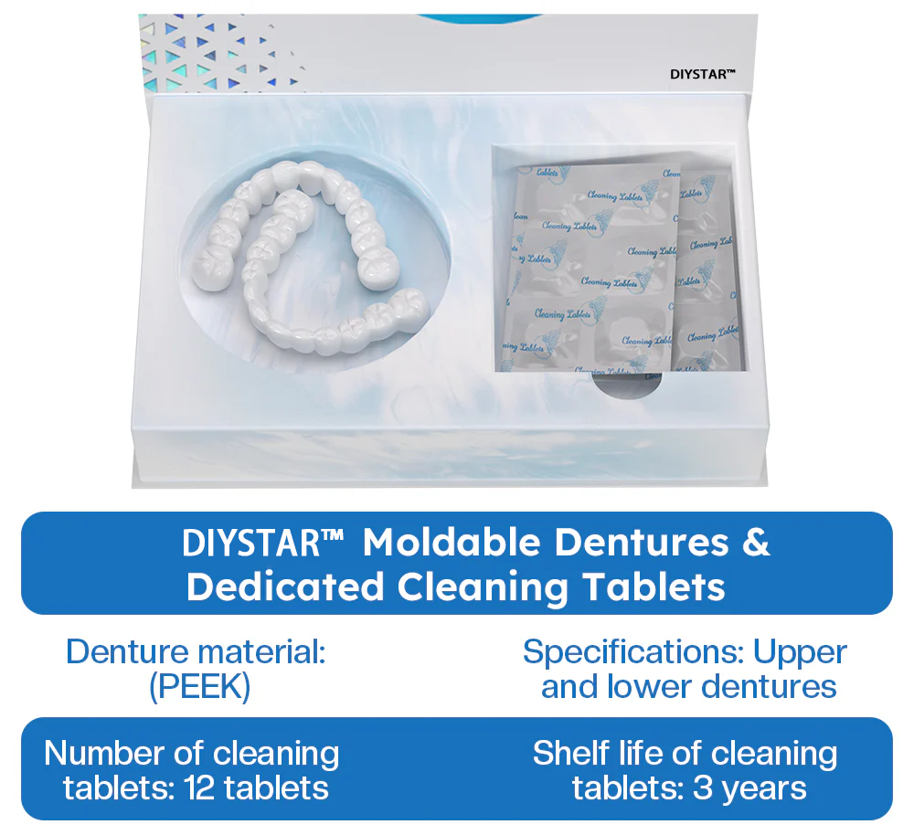 Official Store | DIYSTARS™ Moldable Dentures🧑🏽⚕️Obtain American Dental Association (ADA) Certification ✅