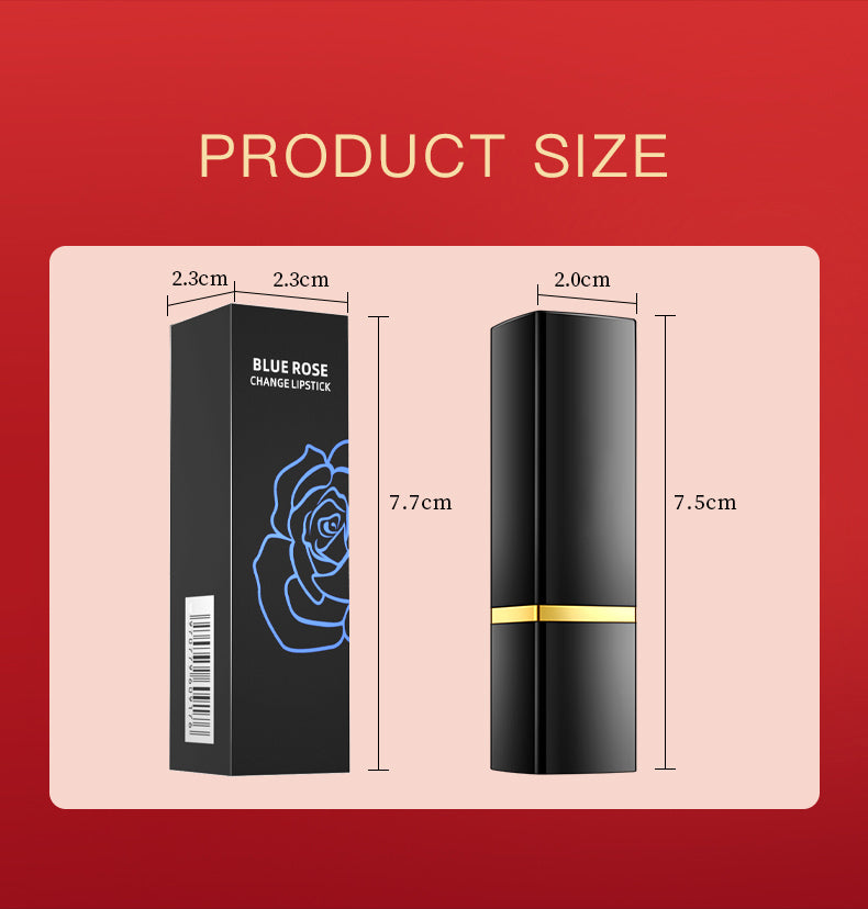 Blue Rose Lip Temperature Color Changing Natural Long Lasting Waterproof Lipstick