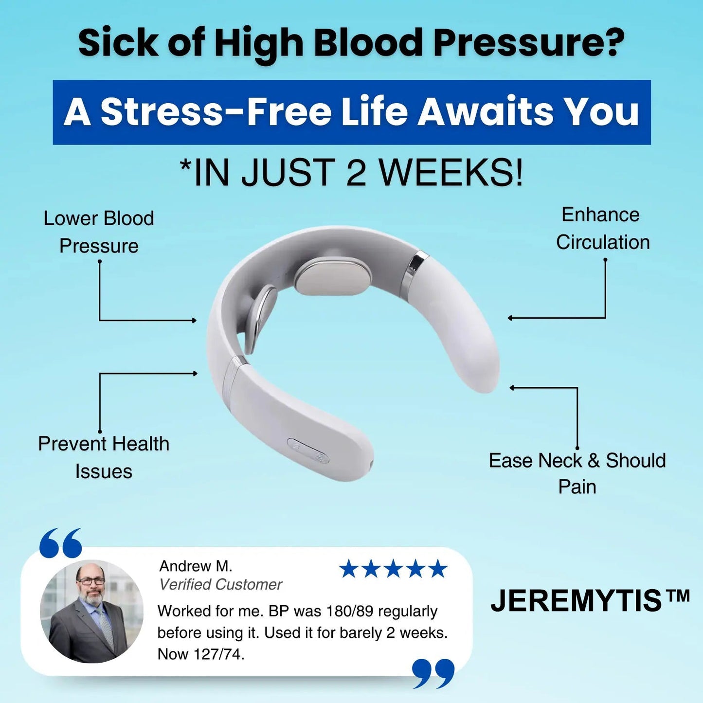 🔥Last Day 50% Off JERHT™ Blood Pressure Reducing Automatic Massager