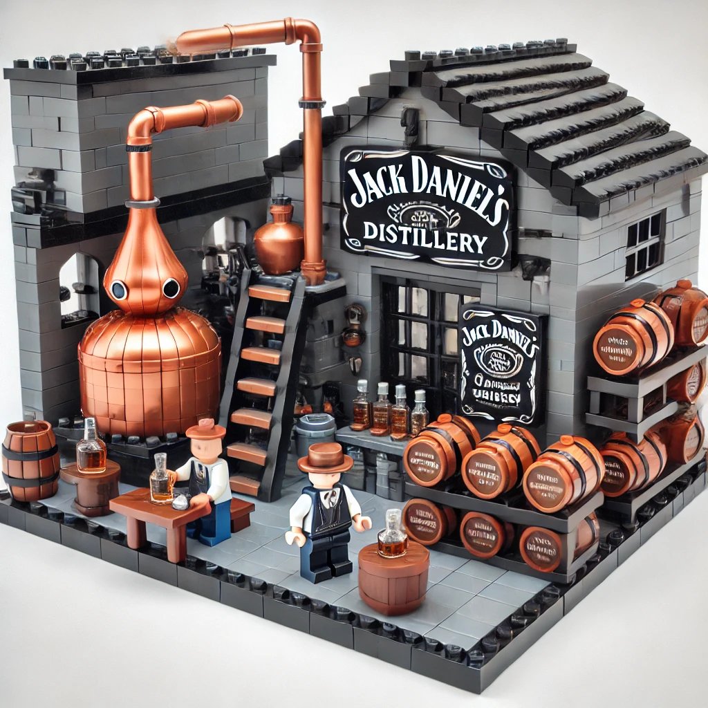 🎁LAST DAY 49% OFF- Whiskey Distillery Building Block Set
