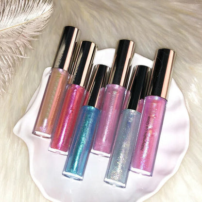 6 Colors Glitter Liquid Lip Gloss Mermaid Lip Gloss