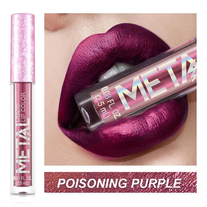 2023 Glitter Metallic Liquid Lipstick Waterproof