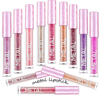 2023 Glitter Metallic Liquid Lipstick Waterproof