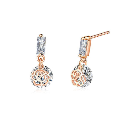 Zircon lymph germanium earrings（Limited Time Discount 🔥 Last Day)