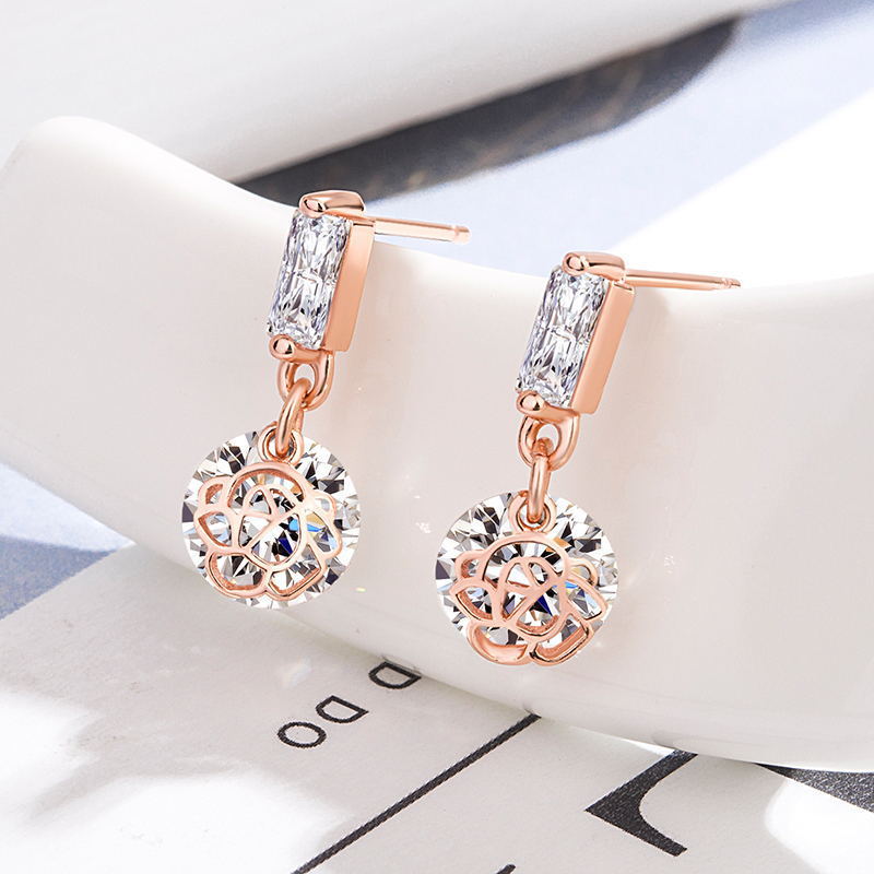 Zircon lymph germanium earrings（Limited Time Discount 🔥 Last Day)
