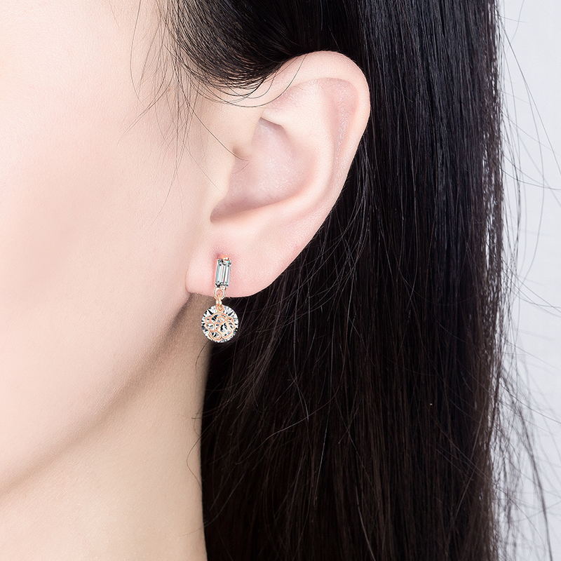 Zircon lymph germanium earrings（Limited Time Discount 🔥 Last Day)