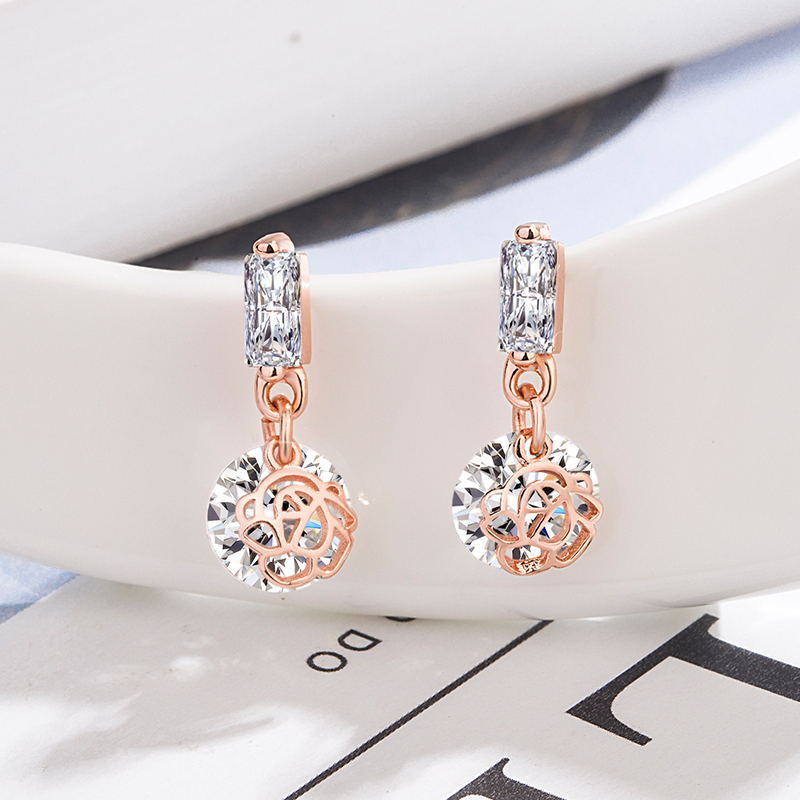 Zircon lymph germanium earrings（Limited Time Discount 🔥 Last Day)