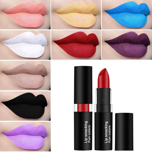 12 Colors Matte Lipstick Lip Gloss Cosmetic For Makeup Long Lasting Moisture Make Up Waterproof Lipstick Lips
