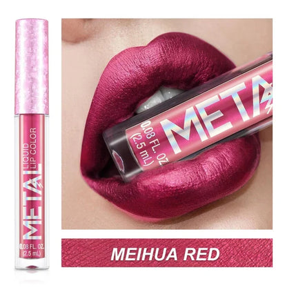 2023 Glitter Metallic Liquid Lipstick Waterproof