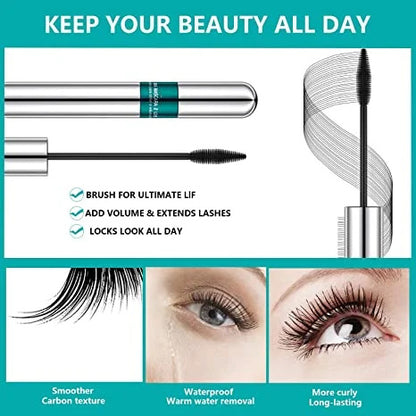 49% OFFe??£¤2 in 1 Curl Long Lasting Waterproof Mascara