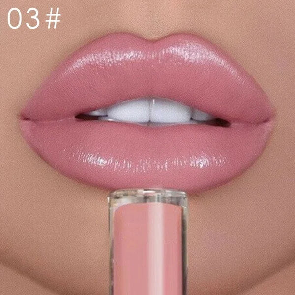 12 Colors Creamy Nude Pink Creme Long Lasting Liquid Lipsticka?¡§