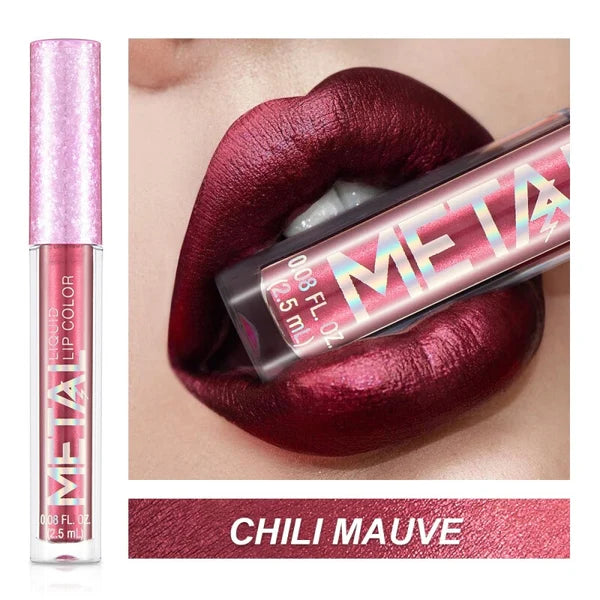 2023 Glitter Metallic Liquid Lipstick Waterproof