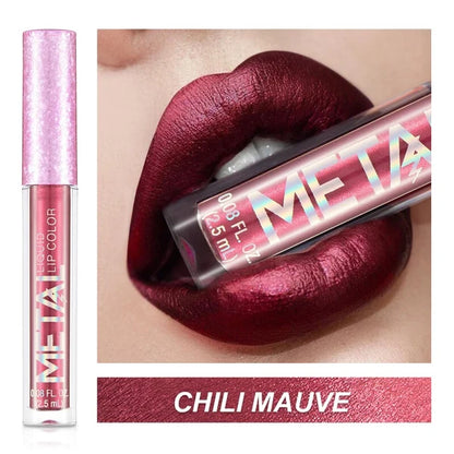 2023 Glitter Metallic Liquid Lipstick Waterproof