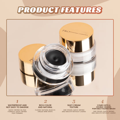 Waterproof Eyeliner Gel Makeup Cosmetic Gel Eye Liner With Brush