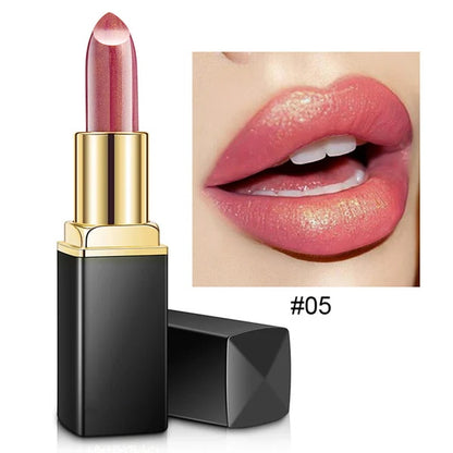 Waterproof Nude Glitter Lipstick 9 Colors