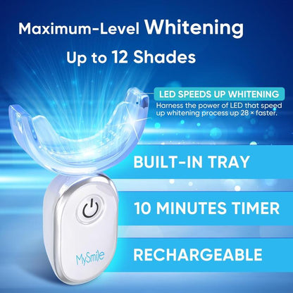 ✨MySmile Pro Teeth Whitening Kit with 28x LED Light 22% Carbamide Peroxide Oral Care