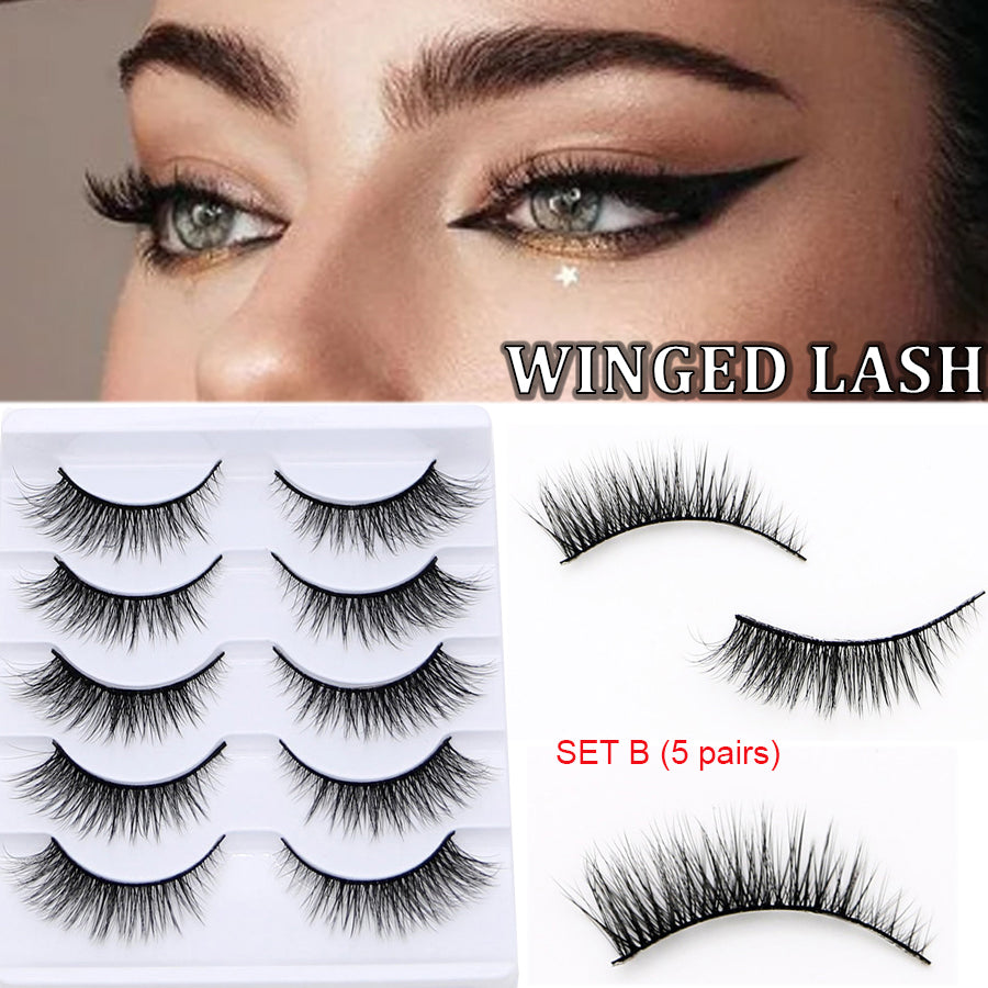 3D Curl Winged End Eye Elongated false Lashes