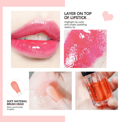 Crystal Jelly Moisturizing Lip Oil Plumping Lip Gloss Makeup Sexy Plump