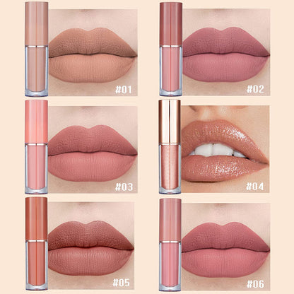 12Pcs Velvet Matte Liquid Lipstick Set, Waterproof Long Lasting Non-Stick Cup