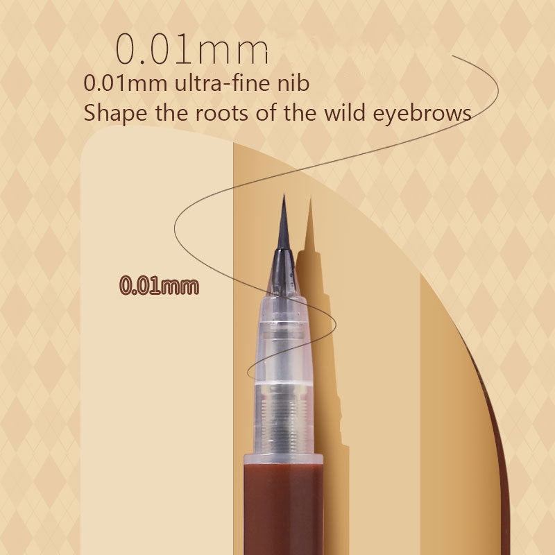 New 3/1Pc Waterproof Liquid Eyebrow Easy To Color Sweat-proof Eyebrow Pen 0.01MM