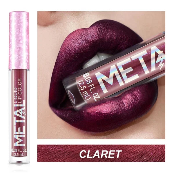 2023 Glitter Metallic Liquid Lipstick Waterproof