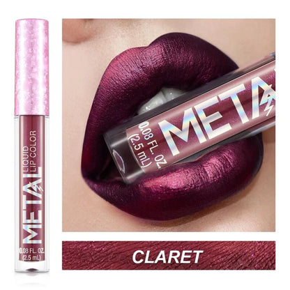 2023 Glitter Metallic Liquid Lipstick Waterproof