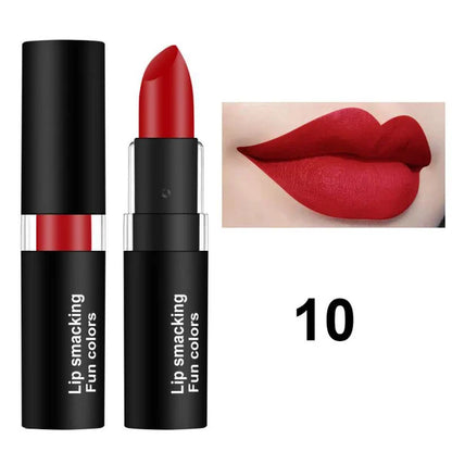 12 Colors Matte Lipstick Lip Gloss Cosmetic For Makeup Long Lasting Moisture Make Up Waterproof Lipstick Lips