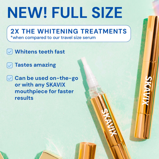 💖Extra-Strength Teeth Whitening Serum Pen + Dual-Peroxide Formula & Xylitol