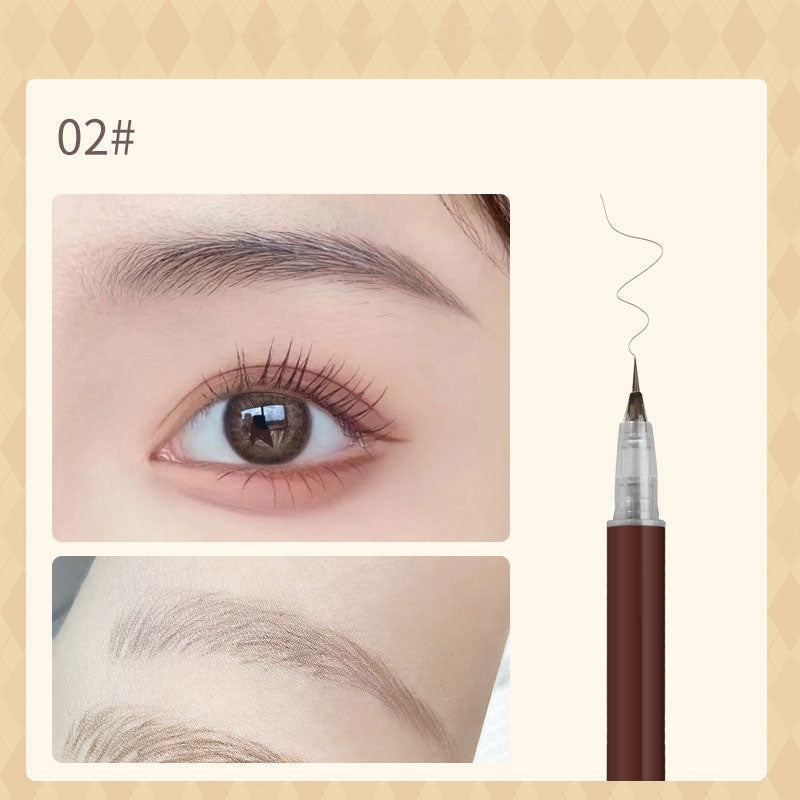 New 3/1Pc Waterproof Liquid Eyebrow Easy To Color Sweat-proof Eyebrow Pen 0.01MM