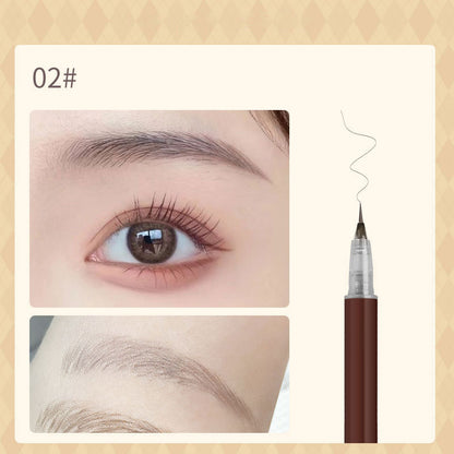 New 3/1Pc Waterproof Liquid Eyebrow Easy To Color Sweat-proof Eyebrow Pen 0.01MM