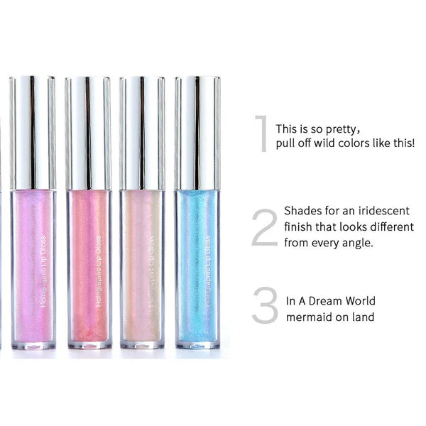 6 Colors Glitter Liquid Lip Gloss Mermaid Lip Gloss