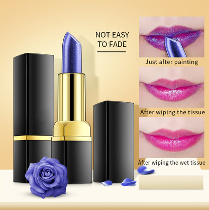 Blue Rose Lip Temperature Color Changing Natural Long Lasting Waterproof Lipstick