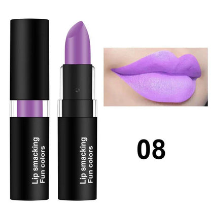 12 Colors Matte Lipstick Lip Gloss Cosmetic For Makeup Long Lasting Moisture Make Up Waterproof Lipstick Lips
