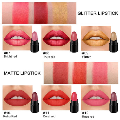 12Pcs Lipstick Mini Matte Lipstick Sets