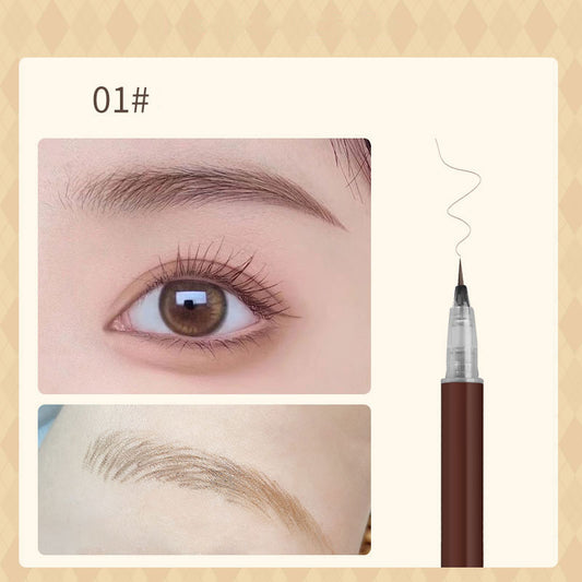 New 3/1Pc Waterproof Liquid Eyebrow Easy To Color Sweat-proof Eyebrow Pen 0.01MM