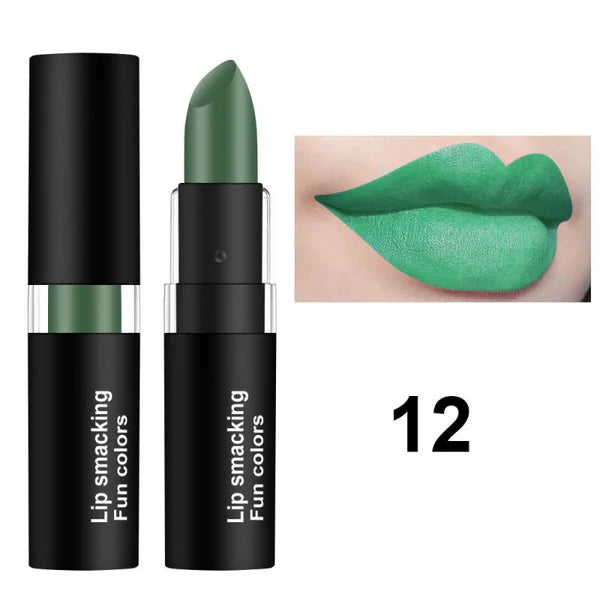 12 Colors Matte Lipstick Lip Gloss Cosmetic For Makeup Long Lasting Moisture Make Up Waterproof Lipstick Lips