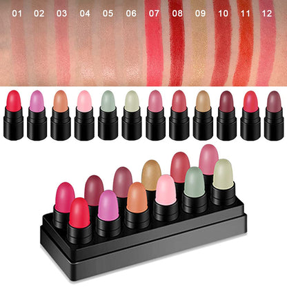 12Pcs Lipstick Mini Matte Lipstick Sets
