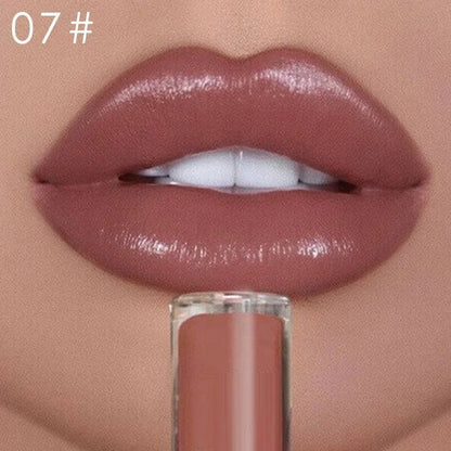 12 Colors Creamy Nude Pink Creme Long Lasting Liquid Lipsticka?¡§