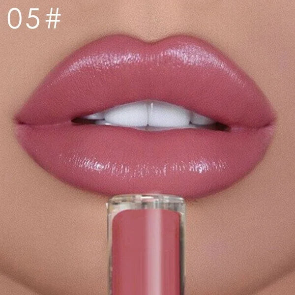 12 Colors Creamy Nude Pink Creme Long Lasting Liquid Lipsticka?¡§