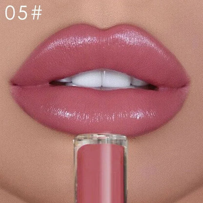 12 Colors Creamy Nude Pink Creme Long Lasting Liquid Lipsticka?¡§