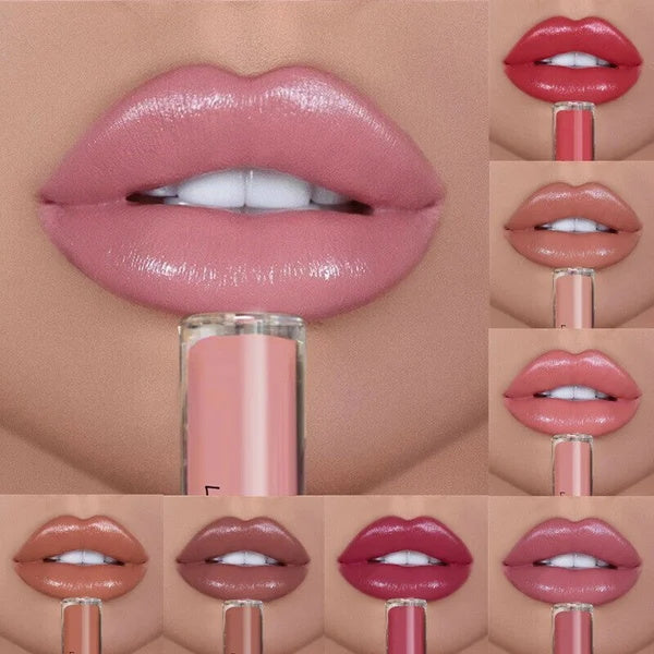 12 Colors Creamy Nude Pink Creme Long Lasting Liquid Lipsticka?¡§