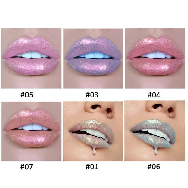 6 Colors Glitter Liquid Lip Gloss Mermaid Lip Gloss