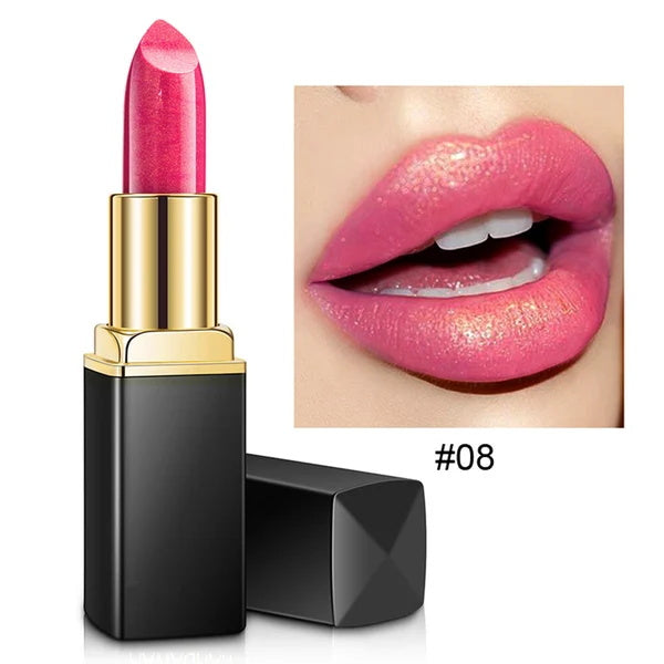 Waterproof Nude Glitter Lipstick 9 Colors