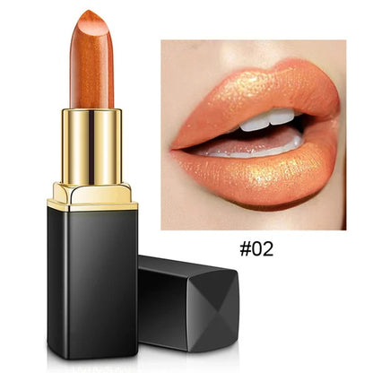 Waterproof Nude Glitter Lipstick 9 Colors