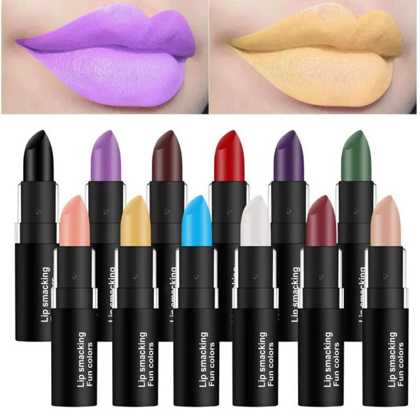 12 Colors Matte Lipstick Lip Gloss Cosmetic For Makeup Long Lasting Moisture Make Up Waterproof Lipstick Lips