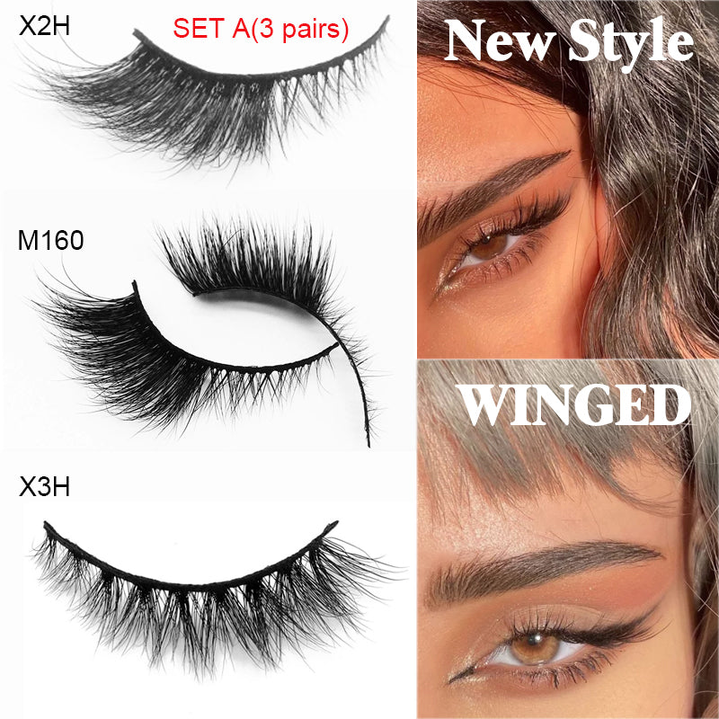 3D Curl Winged End Eye Elongated false Lashes