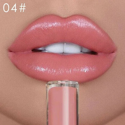 12 Colors Creamy Nude Pink Creme Long Lasting Liquid Lipsticka?¡§