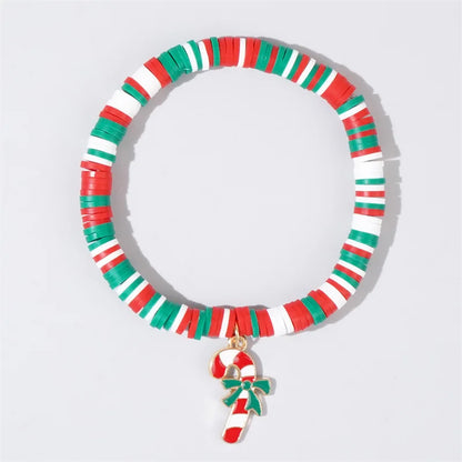 Christmas polymer clay pendant bracelet party New Year holiday accessories（SMGT-GLP-1）